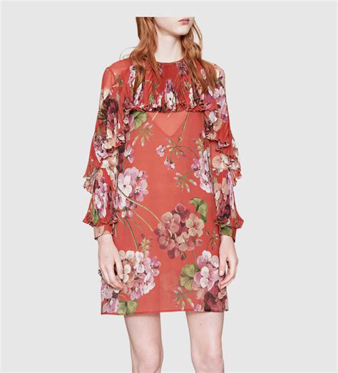 gucci floral silk dress|Gucci mini dresses.